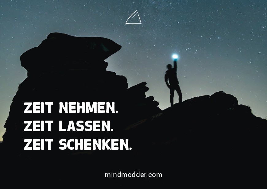 ZEIT NEHMEN.